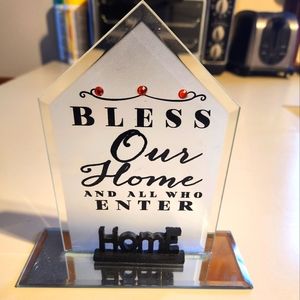 Bless Our Home Mirrored Decor